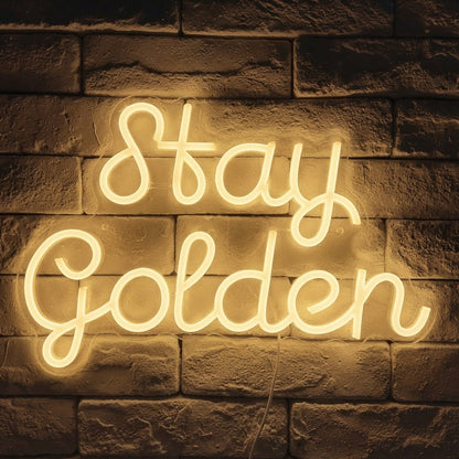 Stay Golden LED Neon Sign Wall Neon Sign - Shineneon