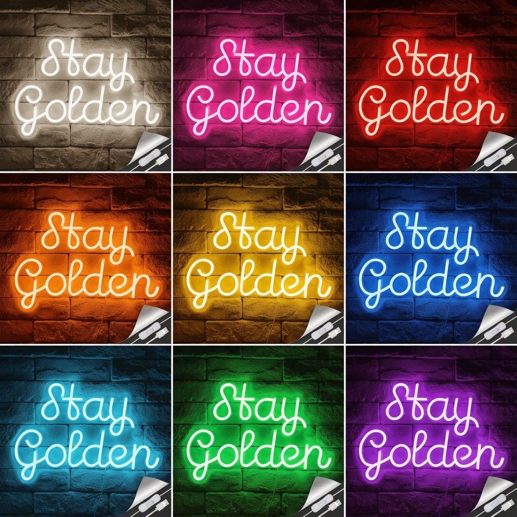 Stay Golden LED Neon Sign Wall Neon Sign - Shineneon