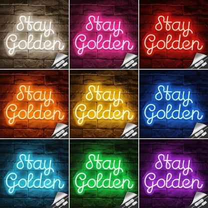 Stay Golden LED Neon Sign Wall Neon Sign - Shineneon