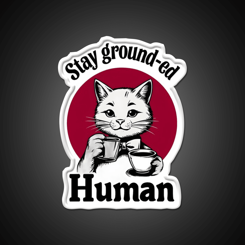 Stay Ground Ed Human Cafe Led Neon Sign Espresso Bar Art Rgb Color - Shineneon