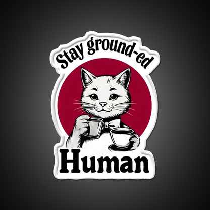 Stay Ground Ed Human Cafe Led Neon Sign Espresso Bar Art Rgb Color