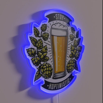 Stay Hoptimistic Rgb Led Neon Sign - Shineneon
