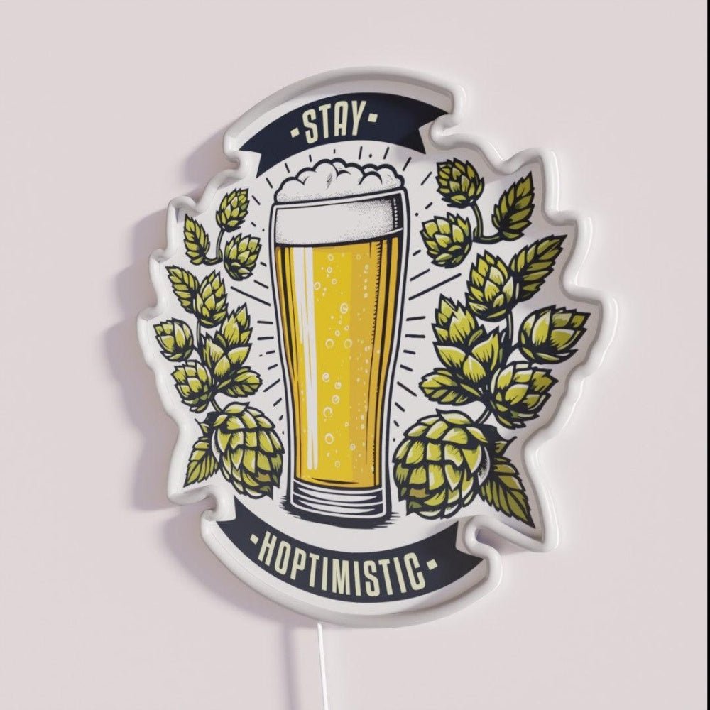 Stay Hoptimistic Rgb Led Neon Sign - Shineneon