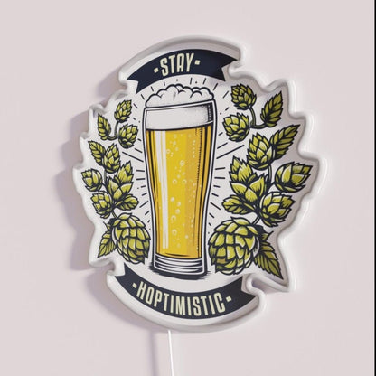 Stay Hoptimistic Rgb Led Neon Sign - Shineneon