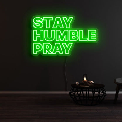 Stay Humble Pray Led Neon Sign For Spiritual | Shineneon
