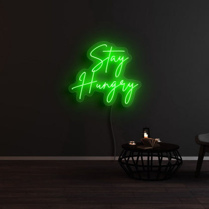 Stay Hungry Led Neon Sign For Motivational And Productive Spaces | Shineneon