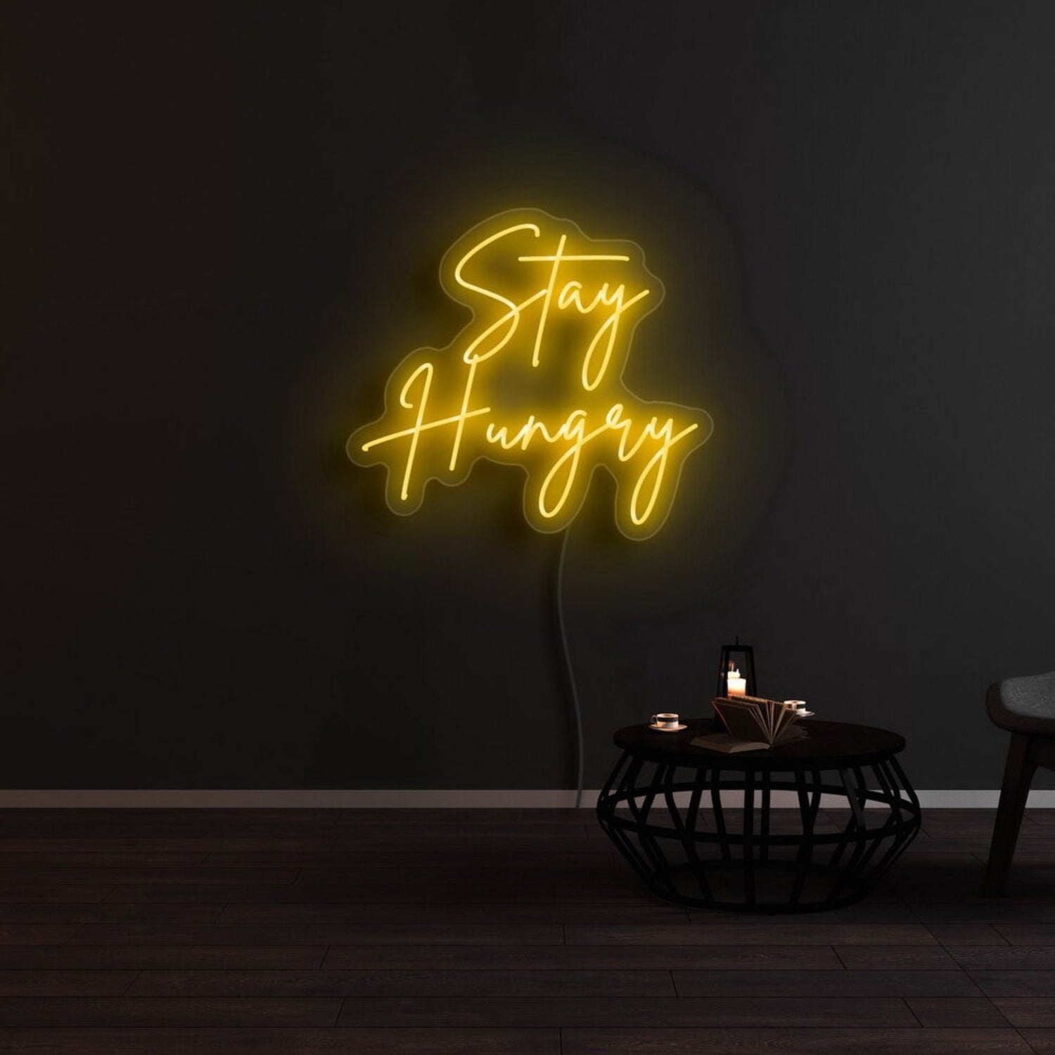 Stay Hungry Led Neon Sign For Motivational And Productive Spaces | Shineneon