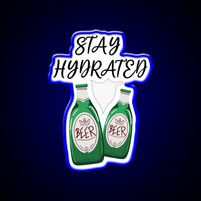 Stay Hydrated Funny Beer Design Man Cave Bar Led Neon Sign Rgb Color - LED neon sign view 5