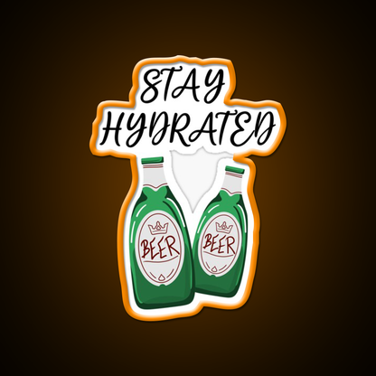 Stay Hydrated Funny Beer Design Man Cave Bar Led Neon Sign Rgb Color - LED neon sign view 6