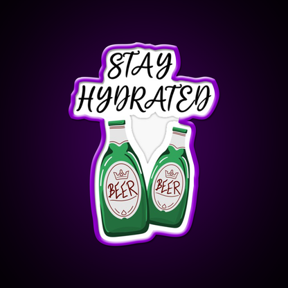 Stay Hydrated Funny Beer Design Man Cave Bar Led Neon Sign Rgb Color - LED neon sign view 9