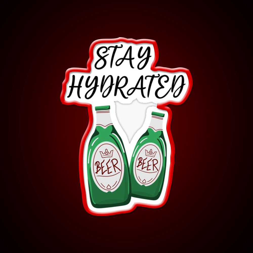 Stay Hydrated Funny Beer Design Man Cave Bar Led Neon Sign Rgb Color - LED neon sign view 10
