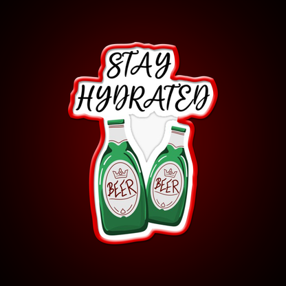 Stay Hydrated Funny Beer Design Man Cave Bar Led Neon Sign Rgb Color - LED neon sign view 10