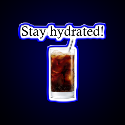 Stay Hydrated With A Rum And Coke Cocktail Bar Decor Led Neon Sign Rgb Color - LED neon sign view 5