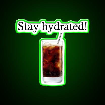 Stay Hydrated With A Rum And Coke Cocktail Bar Decor Led Neon Sign Rgb Color - LED neon sign view 8