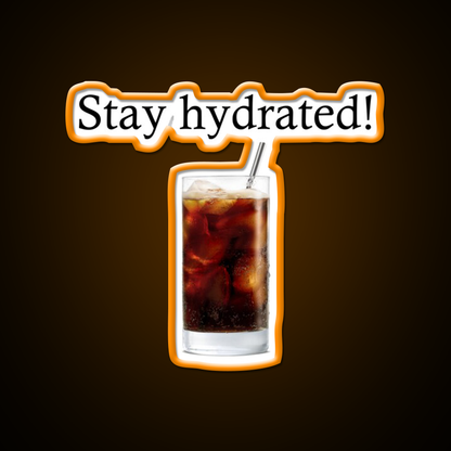 Stay Hydrated With A Rum And Coke Cocktail Bar Decor Led Neon Sign Rgb Color - LED neon sign view 6