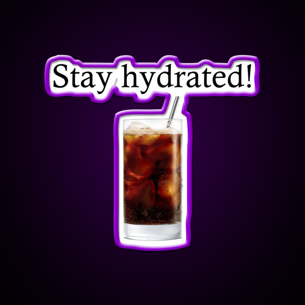 Stay Hydrated With A Rum And Coke Cocktail Bar Decor Led Neon Sign Rgb Color - LED neon sign view 9