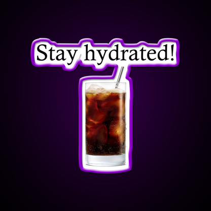 Stay Hydrated With A Rum And Coke Cocktail Bar Decor Led Neon Sign Rgb Color - LED neon sign view 9