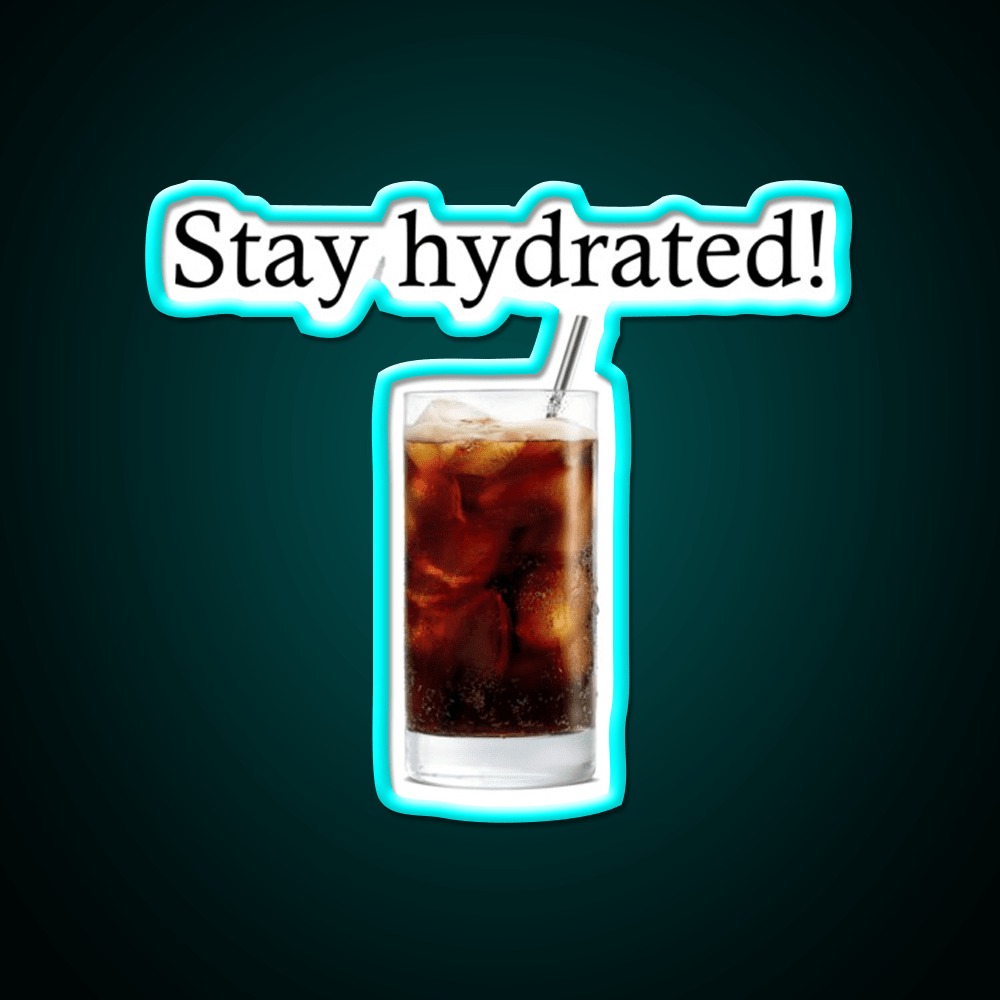 Stay Hydrated With A Rum And Coke Cocktail Bar Decor Led Neon Sign Rgb Color - Shineneon