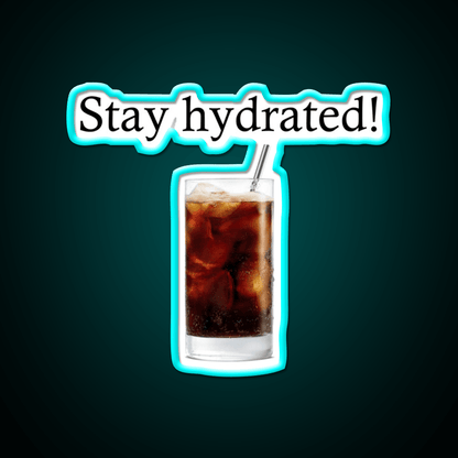 Stay Hydrated With A Rum And Coke Cocktail Bar Decor Led Neon Sign Rgb Color - Shineneon
