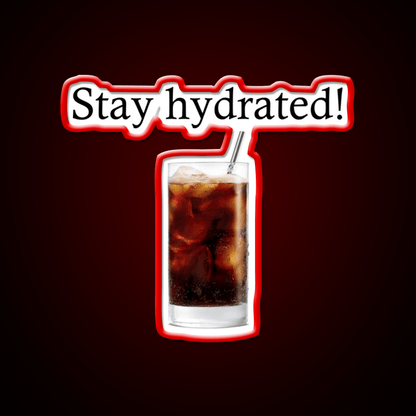 Stay Hydrated With A Rum And Coke Cocktail Bar Decor Led Neon Sign Rgb Color - Shineneon