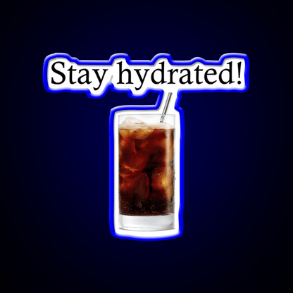 Stay Hydrated With A Rum And Coke Cocktail Bar Decor Led Neon Sign Rgb Color - Shineneon