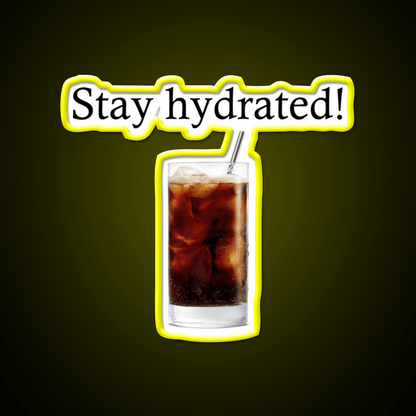 Stay Hydrated With A Rum And Coke Cocktail Bar Decor Led Neon Sign Rgb Color - Shineneon