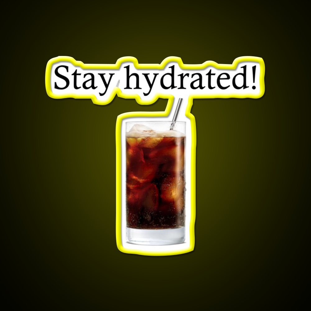 Stay Hydrated With A Rum And Coke Cocktail Bar Decor Led Neon Sign Rgb Color - LED neon sign view 7