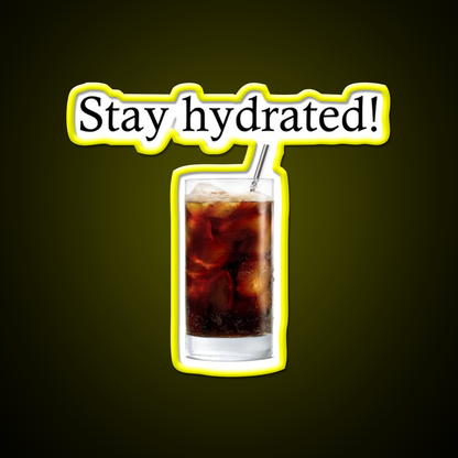 Stay Hydrated With A Rum And Coke Cocktail Bar Decor Led Neon Sign Rgb Color - LED neon sign view 7