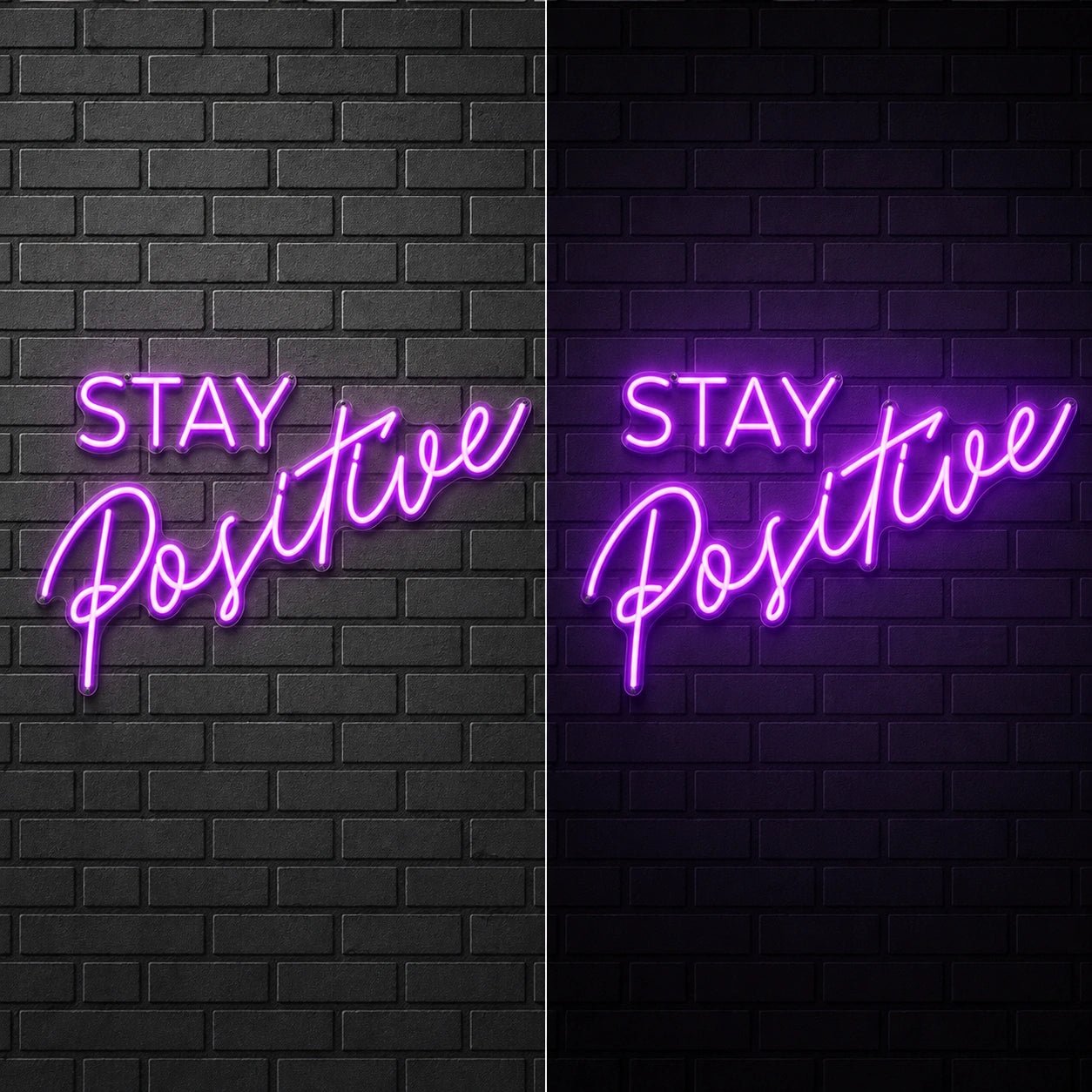 Stay Positive LED Neon Sign Garage Man Cave Neon Sign - Shineneon