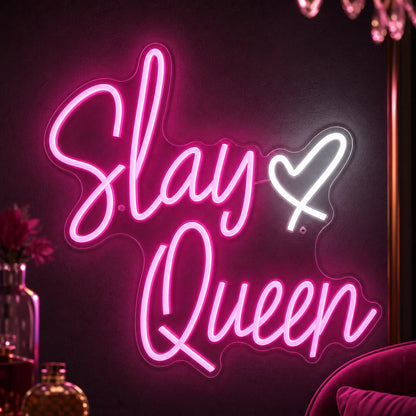 Stay Queen LED Neon Sign Garage Man Cave Neon Sign high-converting product image