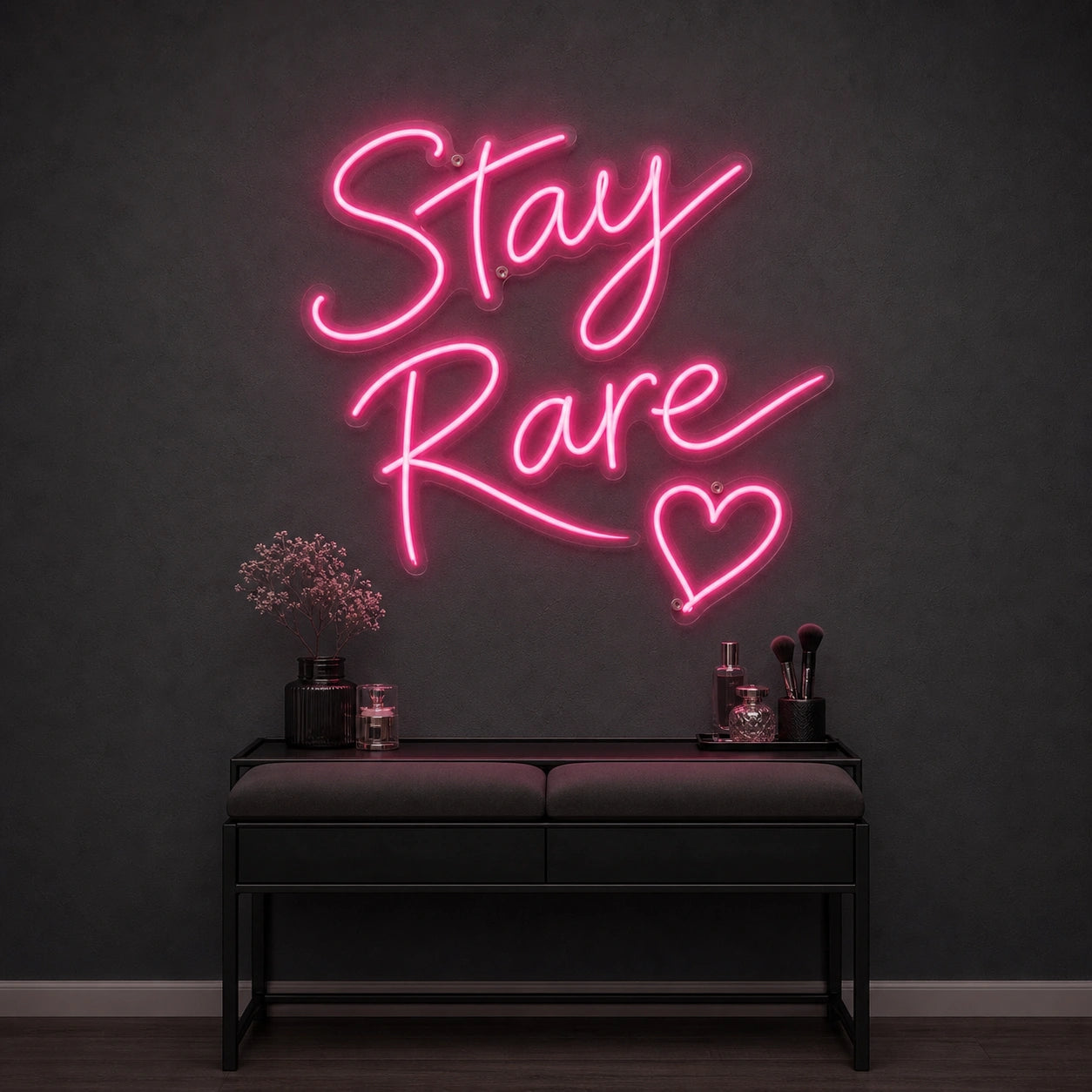 Stay Rare LED Neon Sign Garage Man Cave Neon Sign size image