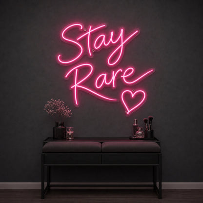 Stay Rare LED Neon Sign Garage Man Cave Neon Sign size image