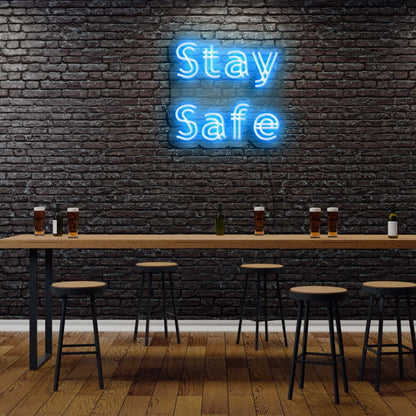 Stay Safe Led Neon Sign - Shineneon