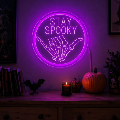 Stay Spooky Skull LED Neon Sign - Shineneon