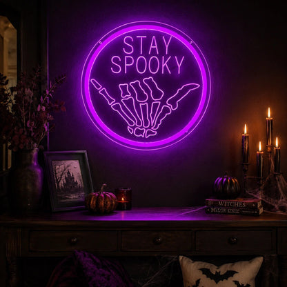 Stay Spooky Skull LED Neon Sign - Shineneon