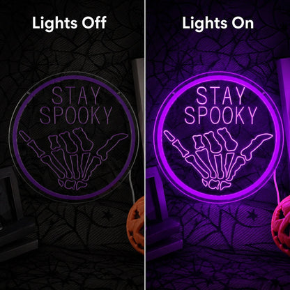 Stay Spooky Skull LED Neon Sign - Shineneon