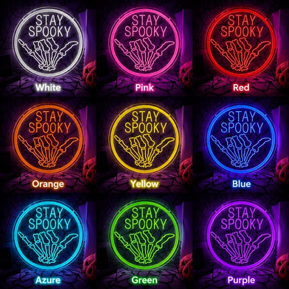 Stay Spooky Skull LED Neon Sign - Shineneon