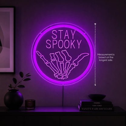 Stay Spooky Skull LED Neon Sign - Shineneon