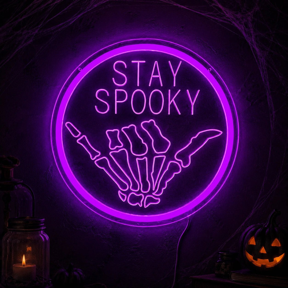 Stay Spooky Skull LED Neon Sign - Shineneon