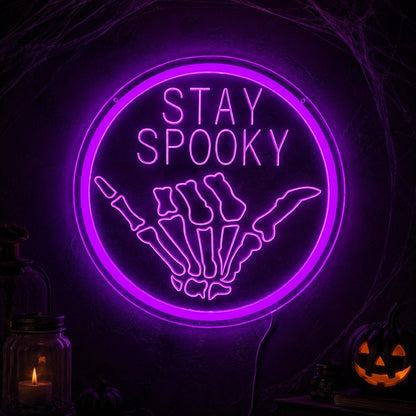 Stay Spooky Skull LED Neon Sign - Shineneon