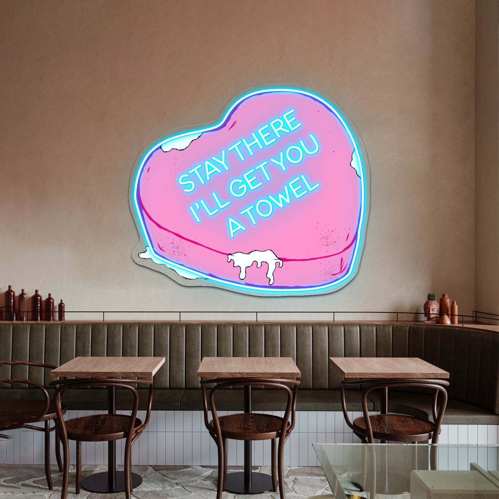 Stay There Ill Get You A Towel Artwork Neon Signs For Sale | Shineneon