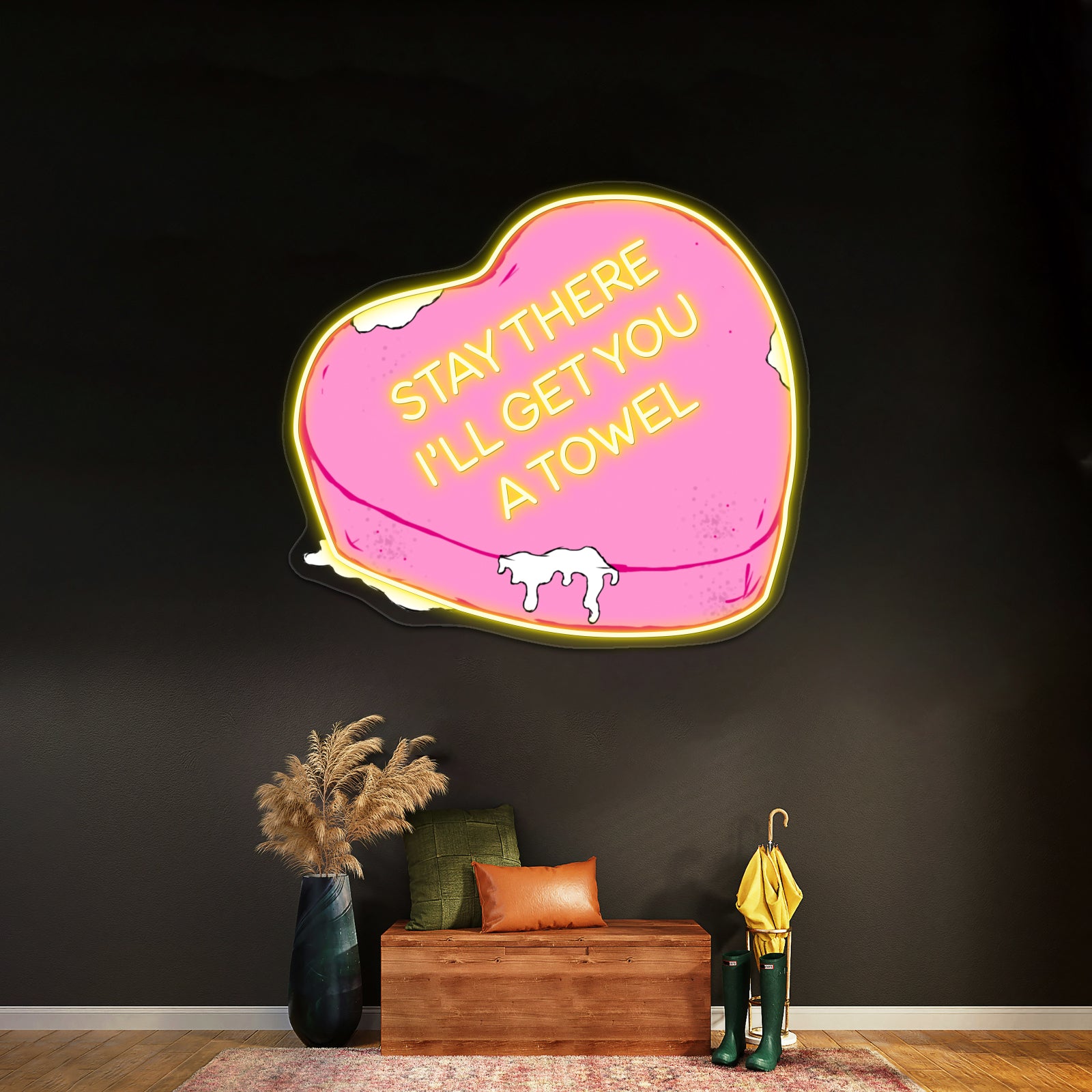 Stay There Ill Get You A Towel Artwork Neon Signs For Sale | Shineneon
