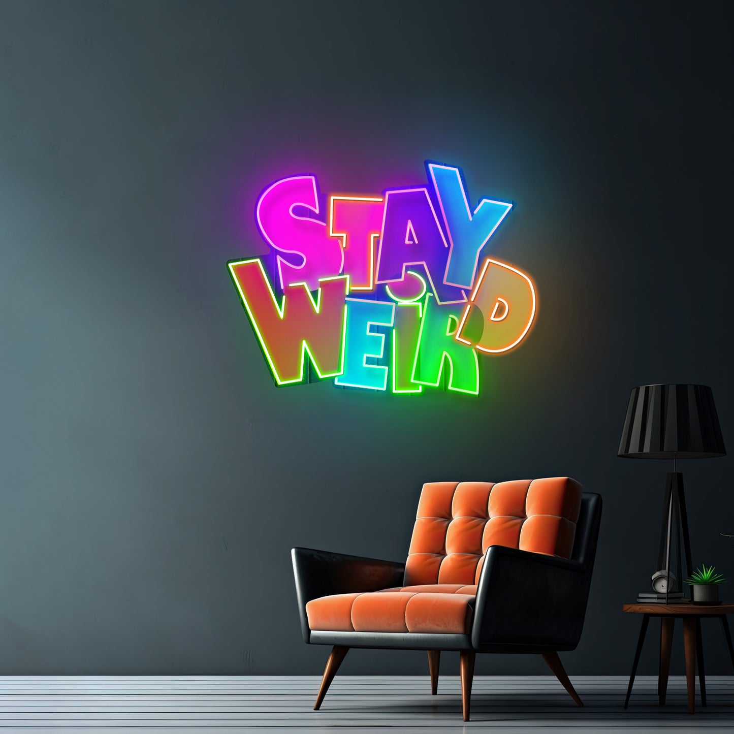 Stay Weird Custom Led Signs Artwork For Sale