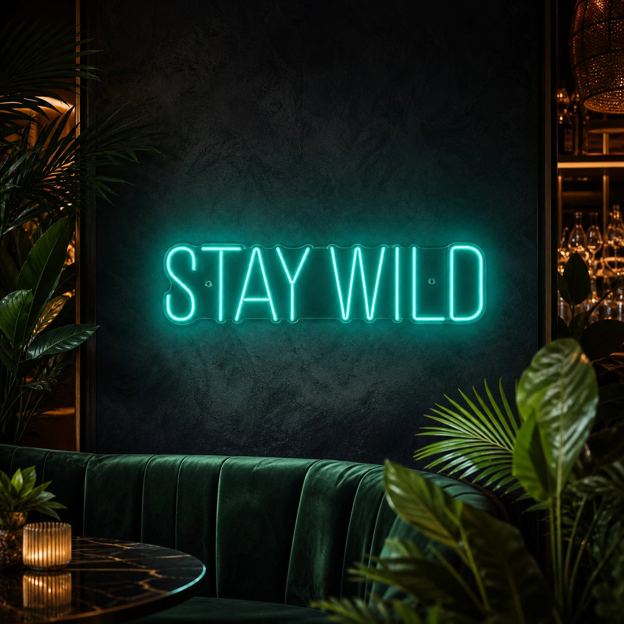 Stay Wild LED Neon Sign Garage Man Cave Neon Sign high-converting product image