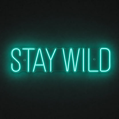 Stay Wild LED Neon Sign Garage Man Cave Neon Sign main product image