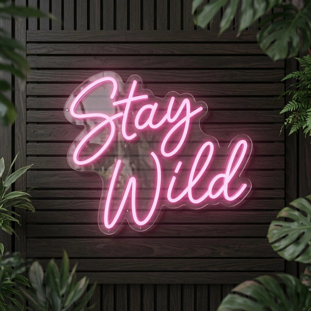 Stay Wild LED Neon Sign Home Wall Art Wall Neon Sign - 01 Original Product Image