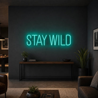 Stay Wild LED Neon Sign Man Cave Neon Sign - Shineneon