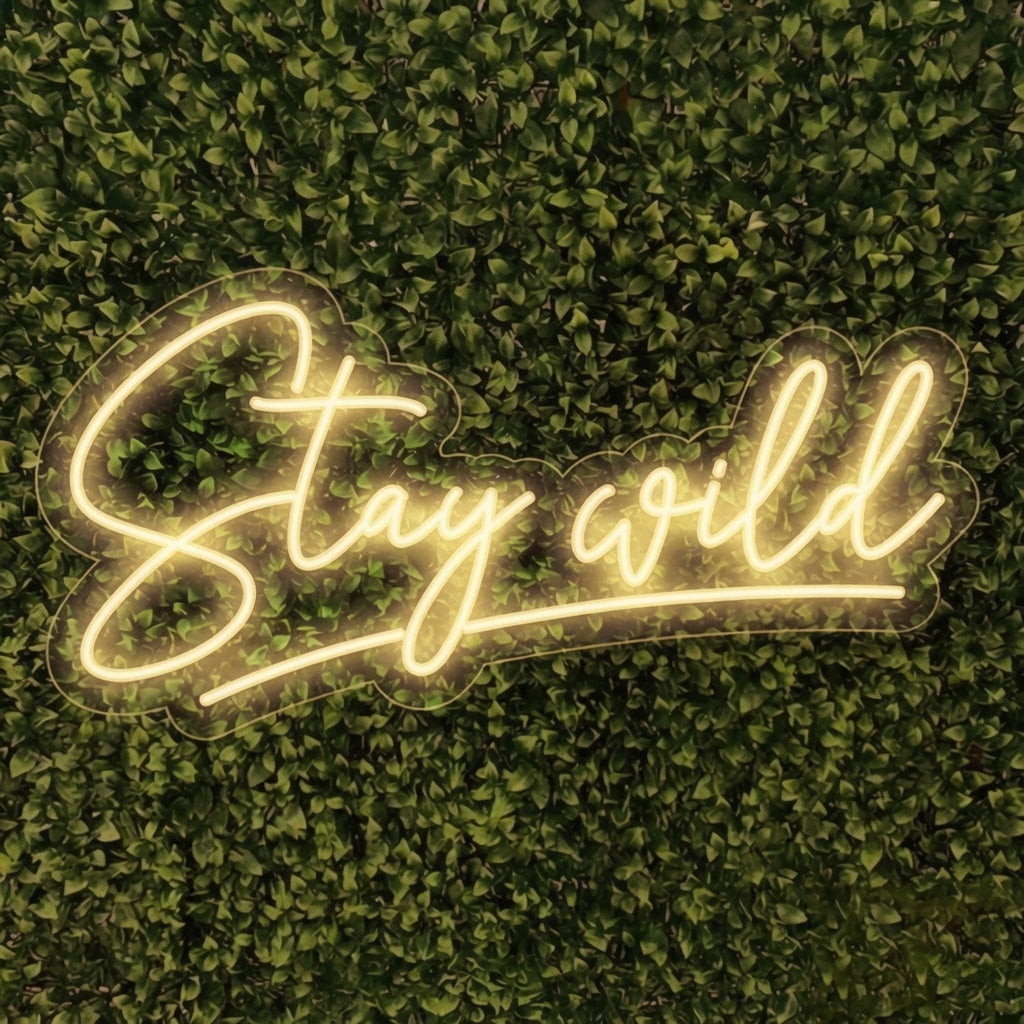 Stay Wild LED Neon Sign Wall Art - 01 Original Product Image