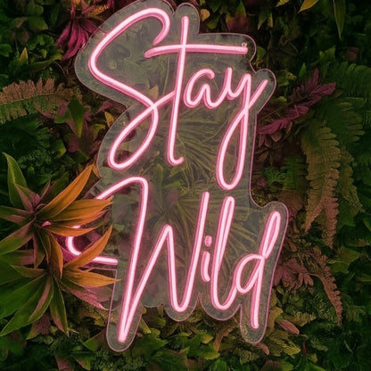 Stay Wild LED Neon Sign Wall Decor - 01 Original Product Image