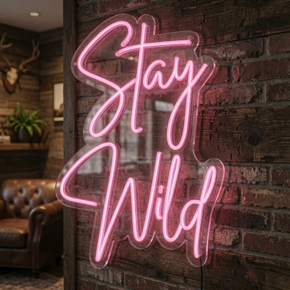 Stay Wild LED Neon Sign Wall Decor - 02 High-Converting Product Image